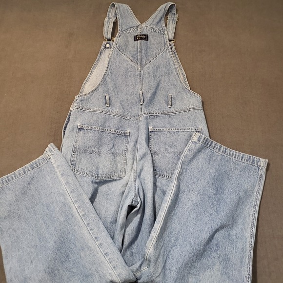 VTG Mickey Unlimited Overalls Womens Size Large Embroidered Cotton Minnie Pluto - Picture 15 of 16